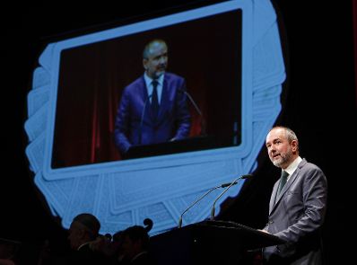 Am 19. Juli 2017 besuchte Kunst- und Kulturminister Thomas Drozda die Er&ouml;ffnung der Bregenzer Festspiele in Vorarlberg. Im Bild bei der Festansprache.