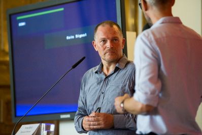 Am 2. August 2017 fand die Diskussionsreihe &bdquo;Open Space&ldquo; mit Bundesminister Thomas Drozda statt.