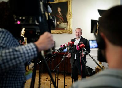 Am 20. September 2017 gab Kanzleramtsminister Thomas Drozda (im Bild) ein Pressestatement nach der Regierungssitzung.