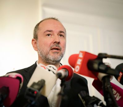 Am 20. September 2017 gab Kanzleramtsminister Thomas Drozda (im Bild) ein Pressestatement nach der Regierungssitzung.