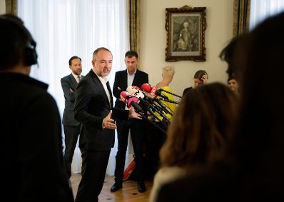 Am 20. September 2017 gab Kanzleramtsminister Thomas Drozda (im Bild) ein Pressestatement nach der Regierungssitzung.