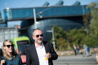 Am 23. September 2017 nahm Kunst- und Kulturminister Thomas Drozda (im Bild) beim Steirischen Herbst teil.