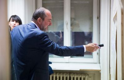 Am 28. September 2017 besuchte Kunst- und Kulturminister Thomas Drozda (im Bild) die Vienna Design Week.