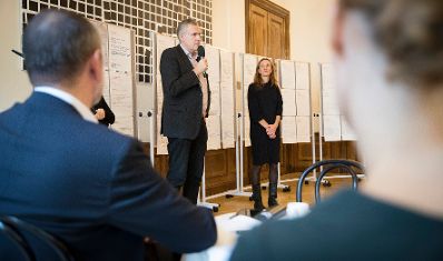 Am 4. Oktober 2017 lud Kunst- und Kulturminister Thomas Drozda zu einem OPEN:SPACE Fr&uuml;hst&uuml;ck ein.