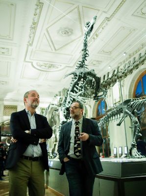 Am 7. Oktober 2017 fand die Langen Nacht der Museen statt. Im Bild Kunst- und Kulturminister Thomas Drozda (l.) im Naturhistorischen Museum.