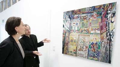 Am 23. September 2010 besuchte Frauenministerin Gabriele Heinisch-Hosek das Art Brut Museum in Maria Gugging.