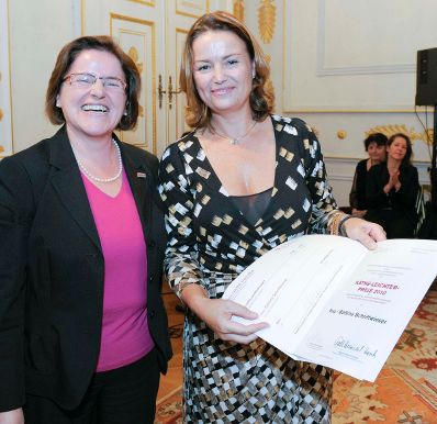 Am 27. Oktober 2010 lud Frauenministerin Gabriele Heinisch-Hosek zur K&auml;the-Leichter-Preisverleihung 2010 ins Bundeskanzleramt in Wien.