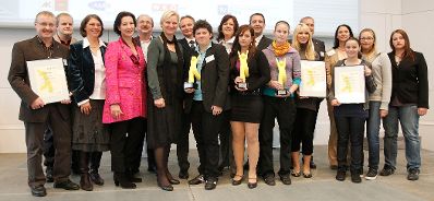 Frauenministerin Gabriele Heinisch-Hosek bei der Verleihung AmaZone-Award.