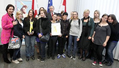 Frauenministerin Gabriele Heinisch-Hosek bei der Verleihung AmaZone-Award.