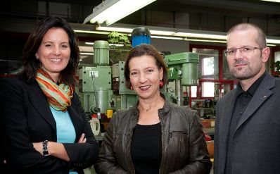 Am 11. Oktober 2011 besuchte Frauenministerin Gabriele Heinisch-Hosek das BFI Wien.