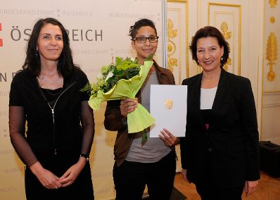 Am 1. Juni 2011, Frauenministerin Gabriele Heinisch-Hosek bei der Verleihung des "Johanna Dohnal-F&ouml;rderpreis 2011".