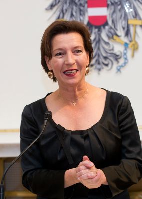 12. Oktober 2011 Bundesministerin Gabriele Heinisch-Hosek bei der K&auml;the-Leichter-Preisverleihung.