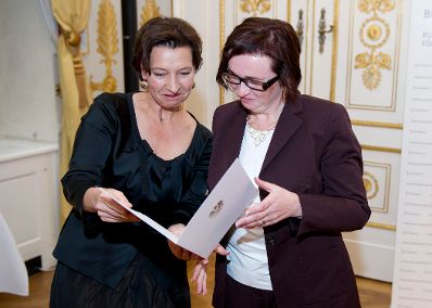 12. Oktober 2011 Bundesministerin Gabriele Heinisch-Hosek bei der K&auml;the-Leichter-Preisverleihung.