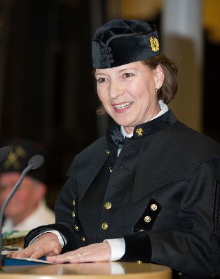 Am 4. Dezember 2012 besuchte Frauenministerin Gabriele Heinisch-Hosek (im Bild) die Barbarafeier im Technischen Museum Wien.