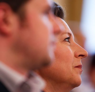 Am 24. Juni 2013 nahm Frauenministerin Gabriele Heinisch-Hosek (im Bild) an der Abschlussveranstaltung im Rahmen des Cross Mentoring Programms des Bundes teil.