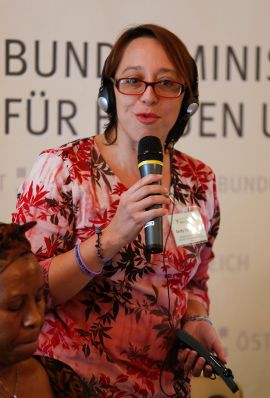 Am 25. Juni 2013 er&ouml;ffnete Frauenministerrin Gabriele Heinisch-Hosek die Veranstaltung Vienna+20: Womens rights at stake?! Voices of international womens rights activists.