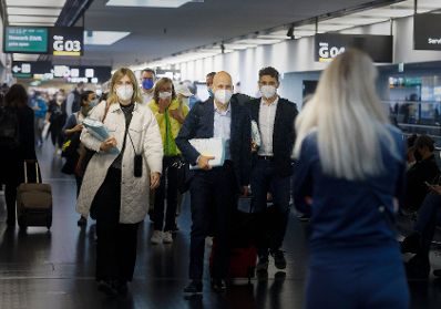 Am 17. Oktober 2021 reiste Bundesminister Martin Kocher (m.) zu einem mehrt&auml;gigen Arbeitsbesuch nach Washington.