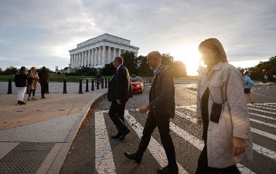 Am 17. Oktober 2021 reiste Bundesminister Martin Kocher (m.) zu einem mehrt&auml;gigen Arbeitsbesuch nach Washington.