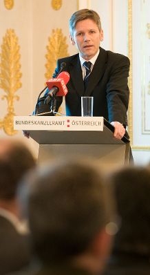 Am 28. J&auml;nner 2010 fand anl&auml;sslich des 4. Europ&auml;ischen Datenschutztages im Bundeskanzleramt die Veranstaltung &quot;Datenschutzrechtliche Herausforderungen im 21. Jahrhundert&quot; statt. Im Bild Staatssekr&auml;ter Josef Ostermayer.