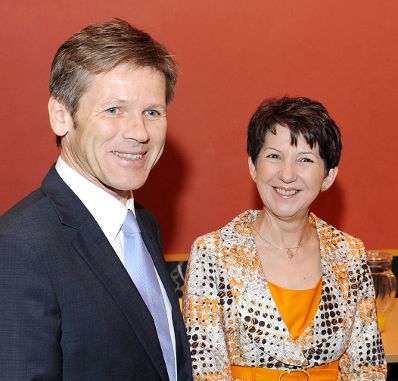 Am Donnerstag, 26. Mai 2011, Staatssekret&auml;r Josef Ostermayer im Rahmen der Demokratiewerkstatt des Parlaments. Nationalratspr&auml;sidentin Barbara Prammer.