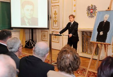 Am 13. J&auml;nner 2011 fand im Bundeskanzleramt eine Gedenkveranstaltung f&uuml;r den Widerstandsk&auml;mpfer und Mitbegr&uuml;nder des Mauthausen Komitees Hans Mar&scaron;&aacute;lek statt. Im Bild Staatssekret&auml;r Josef Ostermayer.