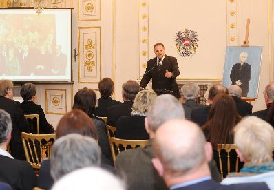 Am 13. J&auml;nner 2011 fand im Bundeskanzleramt eine Gedenkveranstaltung f&uuml;r den Widerstandsk&auml;mpfer und Mitbegr&uuml;nder des Mauthausen Komitees Hans Mar&scaron;&aacute;lek statt. Im Bild Vorsitzender des Mauthausen Komitee &Ouml;sterreich Willi Mernyi.