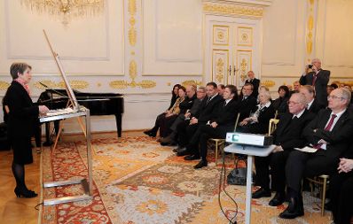 Am 13. J&auml;nner 2011 fand im Bundeskanzleramt eine Gedenkveranstaltung f&uuml;r den Widerstandsk&auml;mpfer und Mitbegr&uuml;nder des Mauthausen Komitees Hans Mar&scaron;&aacute;lek statt. Im Bild Nationalratspr&auml;sidentin Barbara Prammer.