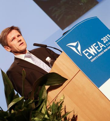 Am 4. Februar er&ouml;ffnete Staatssekret&auml;r Josef Ostermayer (im Bild) die European Wind Energy Association 2013 im Messezentrum Wien.