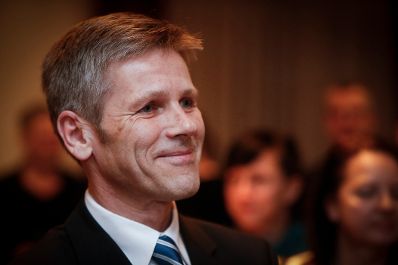 Kanzleramtsminister Josef Ostermayer am 13. Februar 2014 bei einem Empfang zu Ehren der &ouml;sterreichischen Filmemacher bei der Berlinale 2014 in der &Ouml;sterreichischen Botschaft in Berlin.