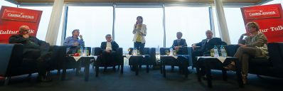 Am 7. Mai 2014 nahm Kunst- und Kulturminister Josef Ostermayer am 2. Casinos Austria Kultur Talk &bdquo;F&uuml;r die Kunst zu leben, von der Kunst zu leben&ldquo; im Justizcafe teil.