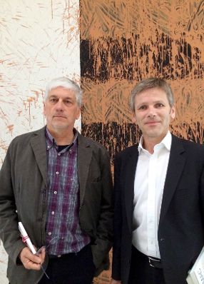 Am 16. Mai 2014 besuchte Bundesminister Josef Ostermayer die Weltpremiere des &Ouml;sterreichischen Filmes &bdquo;Amour Fou&ldquo; bei den Filmfestspielen in Cannes. Im Bild Josef Ostermayer (r.) mit dem Direktor des MAMAC in Nizza Gilbert Perlein (l.).