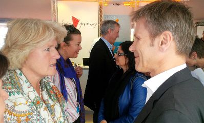 Am 16. Mai 2014 besuchte Bundesminister Josef Ostermayer die Weltpremiere des &Ouml;sterreichischen Filmes &bdquo;Amour Fou&ldquo; bei den Filmfestspielen in Cannes. Im Bild Josef Ostermayer (r.) mit der deutschen Staatsministerin f&uuml;r Kultur und Medien Monika Gr&uuml;tters (l.).