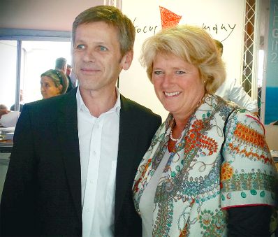 Am 16. Mai 2014 besuchte Bundesminister Josef Ostermayer die Weltpremiere des &Ouml;sterreichischen Filmes &bdquo;Amour Fou&ldquo; bei den Filmfestspielen in Cannes. Im Bild Josef Ostermayer (l.) mit der deutschen Staatsministerin f&uuml;r Kultur und Medien Monika Gr&uuml;tters (r.).