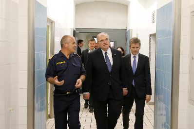 Am 30. Mai 2014 fand in K&auml;rnten die Bundesl&auml;ndertour mit Bundesminister Josef Ostermayer (r.) und Justizminister Wolfgang Brandstetter (m.) statt.