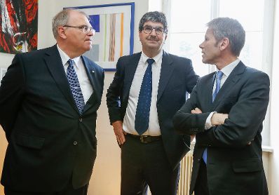 Am 30. Mai 2014 fand in K&auml;rnten die Bundesl&auml;ndertour mit Bundesminister Josef Ostermayer (r.) und Justizminister Wolfgang Brandstetter (l.) statt.