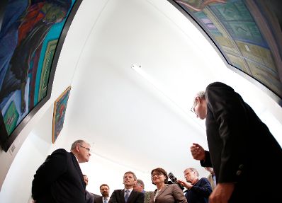 Am 30. Mai 2014 fand in K&auml;rnten die Bundesl&auml;ndertour mit Bundesminister Josef Ostermayer (2.v.l.) und Justizminister Wolfgang Brandstetter (l.) statt.