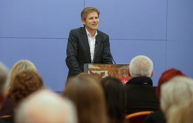 Am 26. Februar 2015 hielt Kunst -und Kulturminister Josef Ostermayer (im Bild) bei der Ausstellungser&ouml;ffnung "Vienna for Art`s Sake!" eine Rede.