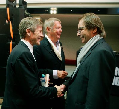 Am 8. Oktober 2015 lud Kunst- und Kulturminister Josef Ostermayer zur Verleihung des Gro&szlig;en &Ouml;sterreichischen Staatspreises 2015 an Elke Delugan-Meissl und Roman Delugan im Gartenbaukino ein.