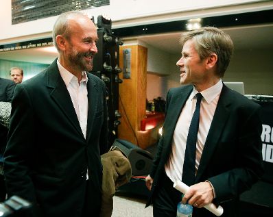 Am 8. Oktober 2015 lud Kunst- und Kulturminister Josef Ostermayer zur Verleihung des Gro&szlig;en &Ouml;sterreichischen Staatspreises 2015 an Elke Delugan-Meissl und Roman Delugan im Gartenbaukino ein.