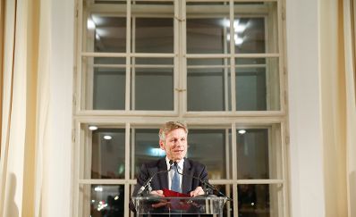 Am 21. J&auml;nner 2016 er&ouml;ffnete Kunst- und Kulturminister Josef Ostermayer (im Bild) den Neujahrsempfang im MuseumsQuartier.