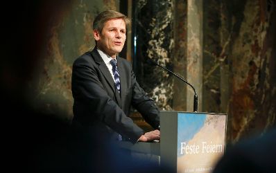Am 7. M&auml;rz 2016 er&ouml;ffnete Kunst- und Kulturminister Josef Ostermayer (im Bild) die Ausstellung &quot;Feste feiern&quot; im Kunsthistorischen Museum.