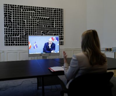 Am 16. Februar 2021 fand ein Austausch zwischen Bundesministerin Susanne Raab und dem schwedischen Justiz- und Migrationsminister Morgan Johansson statt.