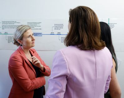 Am 11. September 2024 besuchte Bundesministerin Susanne Raab im Rahmen des Tags der Offenen T&uuml;r das Gewaltschutzzentrum Wien.