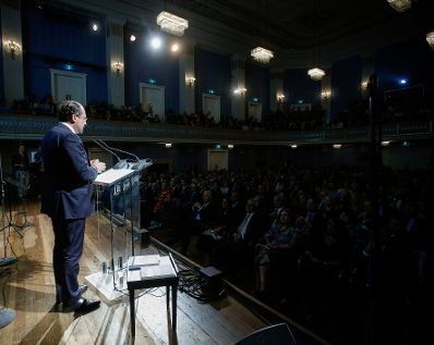 Am 02. September 2019 nahm Bundesminister Alexander Schallenberg (im Bild) an der Er&ouml;ffnung der Auslandskulturtagung teil.