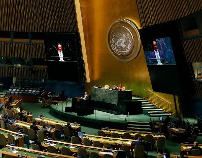 Am 26. September 2019 nahm Bundesminister Alexander Schallenberg (im Bild) an der UNO Generalversammlung in New York teil.