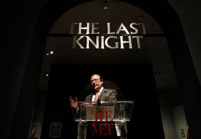 Am 2. Oktober 2019 besuchte Bundesminister Alexander Schallenberg (im Bild) New York. Im Bild bei der Er&ouml;ffnung der Ausstellung &bdquo;The Last Knight&ldquo; im Metropolitan Museum of Art.