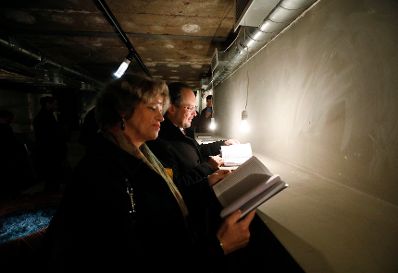 Am 16. November 2019 reiste Bundesminister Alexander Schallenberg anl&auml;sslich eines Arbeitsbesuchs nach Sankt Petersburg. Im Bild beim K&uuml;nstlerkollektiv North 7. Russland gemeinsam mit Pr&auml;sidentin Rabl-Stadler und Direktorin Sabine Haag.