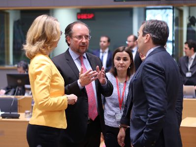 Am 19. November 2019 nahm Bundesminister Alexander Schallenberg (2.v.l.) am Rat f&uuml;r Allgemeine Angelegenheiten teil.