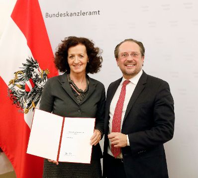 Am 25. November 2019 verlieh Bundesminister Alexander Schallenberg den &Ouml;sterreichischer Kunstpreis und Hans Hollein Kunstpreis 2019.