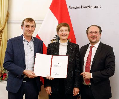 Am 25. November 2019 verlieh Bundesminister Alexander Schallenberg den &Ouml;sterreichischer Kunstpreis und Hans Hollein Kunstpreis 2019.